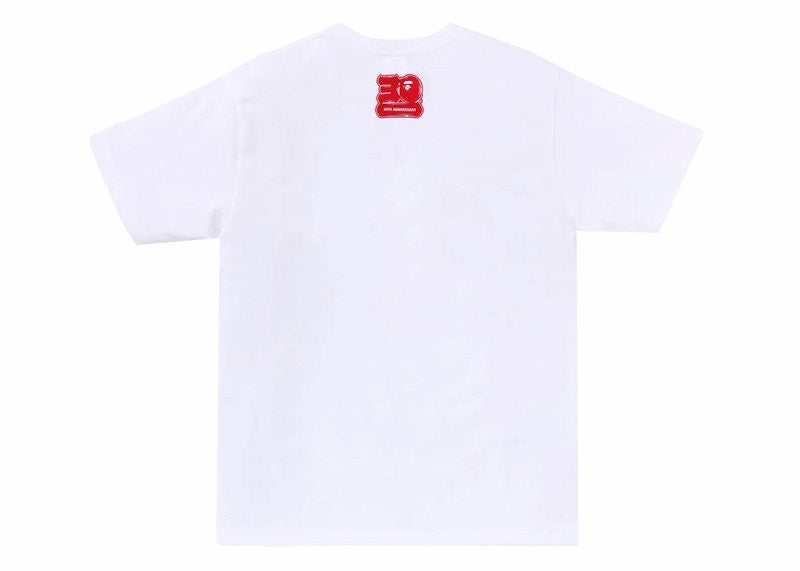 BAPE 30th Anniversary I Tee White/Red