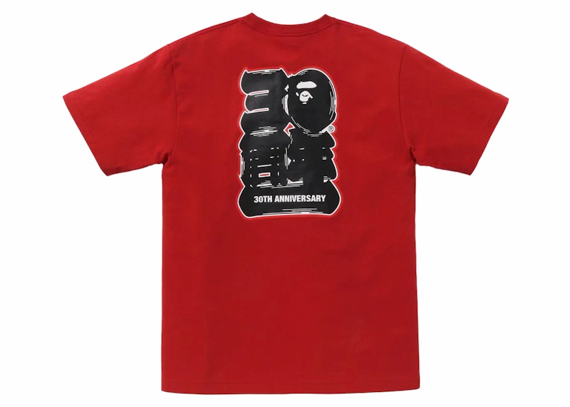 BAPE 30th Anniversary III Tee Red