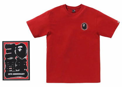 BAPE 30th Anniversary III Tee Red