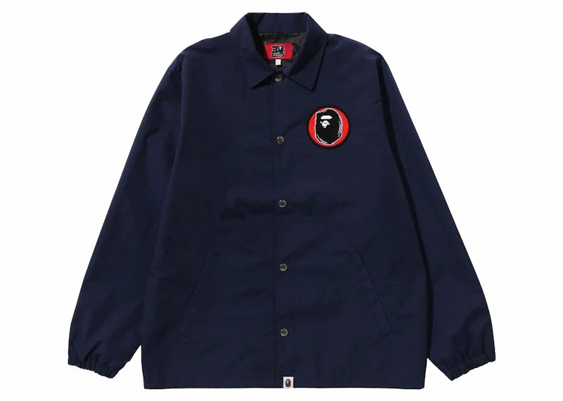 BAPE 30th Anniversary Senjya Fuda Coach Jacket Navy