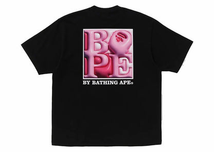 BAPE 3D Art Ape Head Relaxed Fit Tee Black