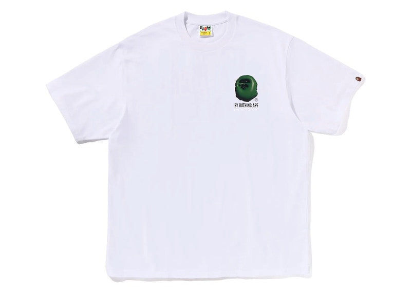 BAPE 3D Art Ape Head Relaxed Fit Tee White