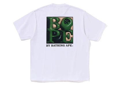 BAPE 3D Art Ape Head Relaxed Fit Tee White