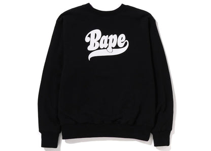 BAPE 4Way Relaxed Fit Crewneck Black Purple