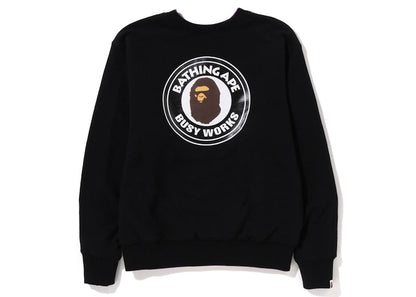 BAPE 4Way Relaxed Fit Crewneck Black Purple
