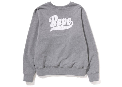 BAPE 4Way Relaxed Fit Crewneck Grey Blue