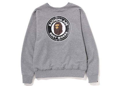BAPE 4Way Relaxed Fit Crewneck Grey Blue