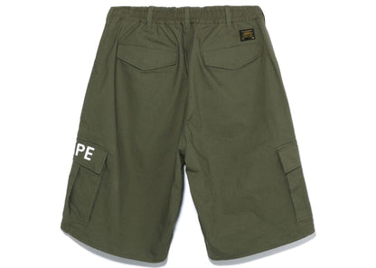 BAPE 6 Pocket Wide Fit Shorts Olive Drab