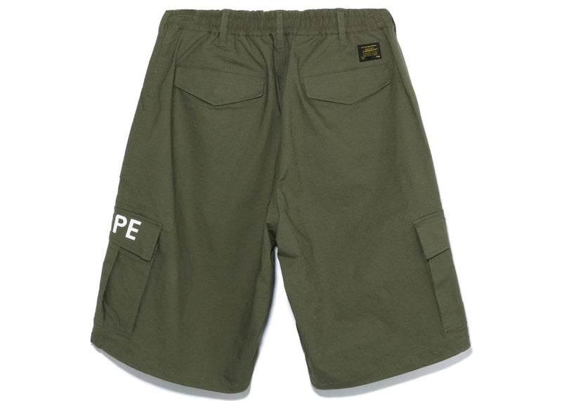 BAPE 6 Pocket Wide Fit Shorts Olive Drab