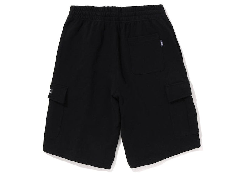 BAPE 6 Pocket Wide Fit Sweat Shorts Black