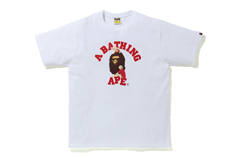BAPE A BATHING APE x Marilyn Monroe College Tee White