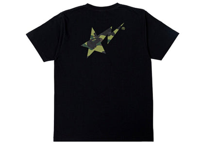 BAPE A Bathing Ape 1st Camo BAPE STA Logo Tee Black/Green