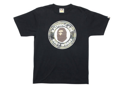 BAPE A Bathing Ape 1st Camo Busy Works Tee Black/Green