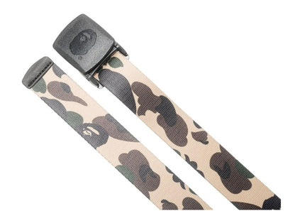 BAPE A Bathing Ape 1st Camo GI Belt Yellow