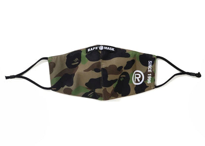 BAPE A Bathing Ape 1st Camo Print Mask Green