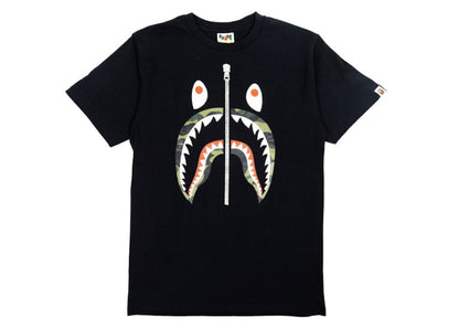 BAPE A Bathing Ape 1st Camo Shark Tee Black/Green