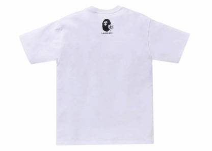 BAPE A Bathing Ape 31st Anniversary Ape Head Tee White