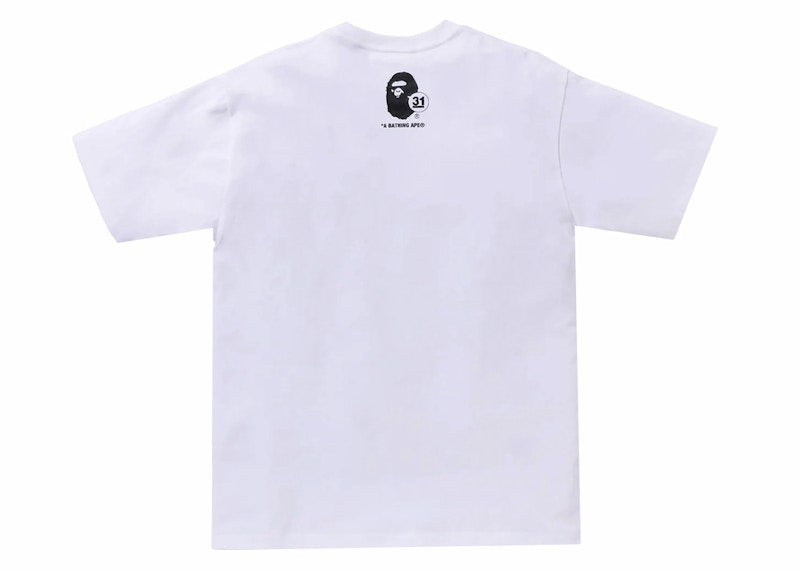 BAPE A Bathing Ape 31st Anniversary Ape Head Tee White