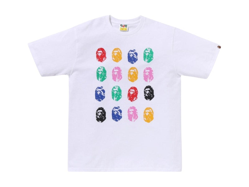 BAPE A Bathing Ape 32nd Anniversary Ape Head Tee White