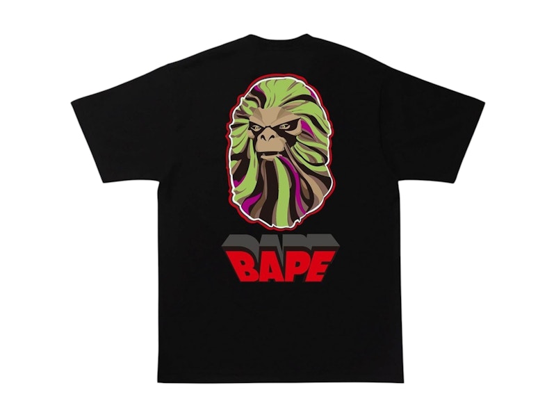 BAPE A Bathing Ape Ape Head I Tee Black