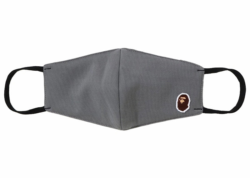BAPE A Bathing Ape Ape Head Mask Gray