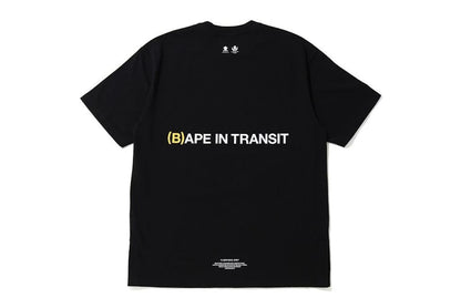 BAPE A Bathing Ape (B)Ape In Transit Ape Head Oversized Tee Black