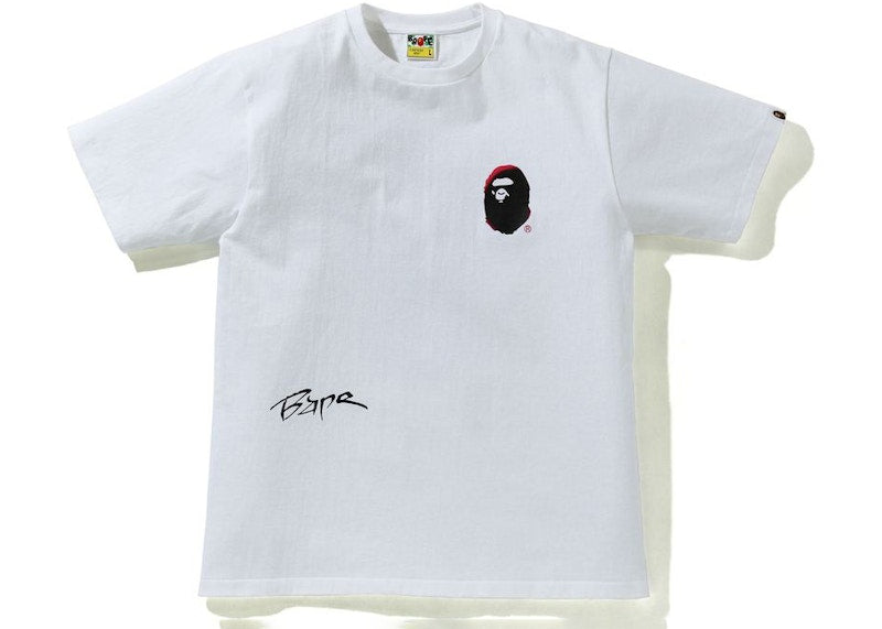 BAPE A Bathing Ape Back Street Tee White