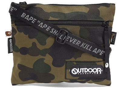 BAPE A Bathing Ape Bape x Outdoor Products 1st Camo Mini Shoulder Bag Green