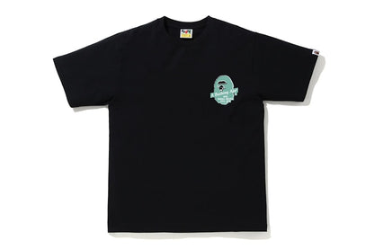 BAPE A Bathing Ape Circle Tee Black/Blue