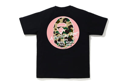 BAPE A Bathing Ape Circle Tee Black/Pink
