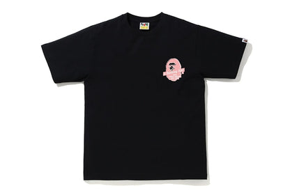 BAPE A Bathing Ape Circle Tee Black/Pink