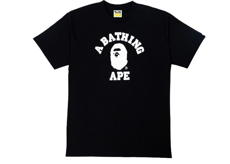 BAPE A Bathing Ape City Camo College RLX Tee Black