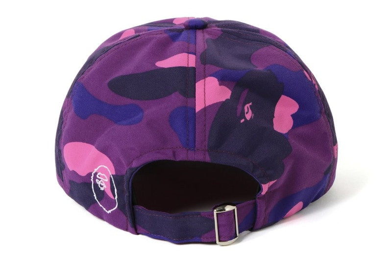 BAPE A Bathing Ape Color Camo Panel Cap Purple/Pink
