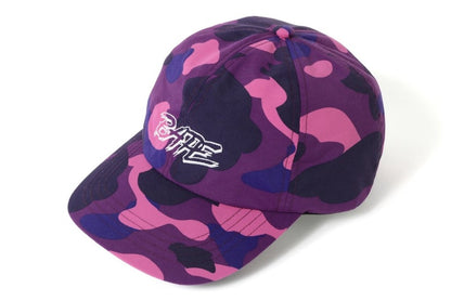 BAPE A Bathing Ape Color Camo Panel Cap Purple/Pink