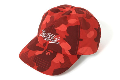 BAPE A Bathing Ape Color Camo Panel Cap Red