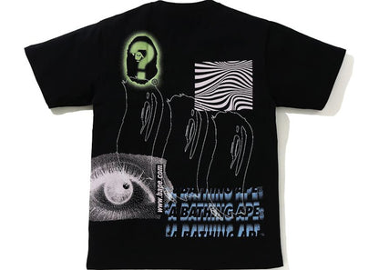 BAPE A Bathing Ape Discharge Print Tee Black