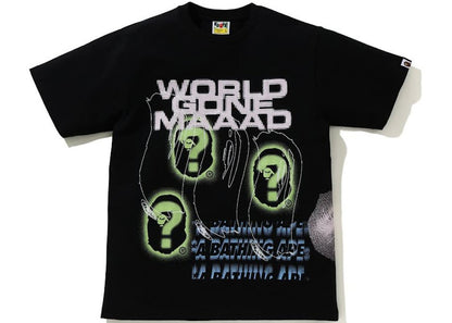 BAPE A Bathing Ape Discharge Print Tee Black