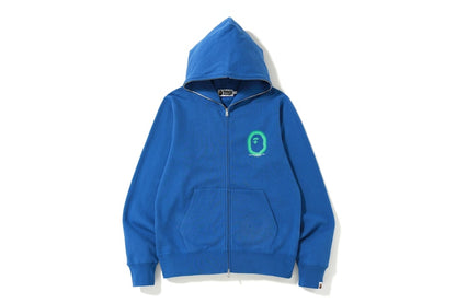 BAPE A Bathing Ape Full Zip Hoodie Blue
