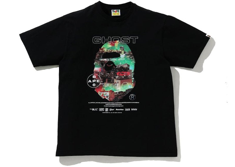 BAPE A Bathing Ape Ghorst 2 Relaxed Fit Tee Black