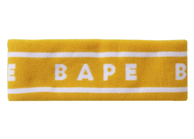 BAPE A Bathing Ape Headband Yellow
