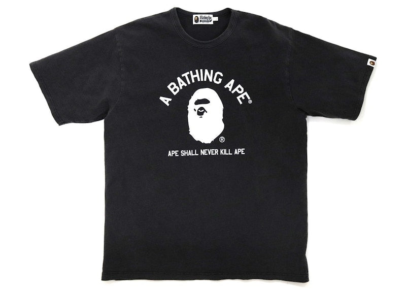 BAPE A Bathing Ape Indigo Relaxed Fit Tee Black