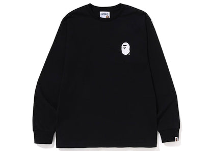 BAPE A Bathing Ape Lettered L/S Tee Black