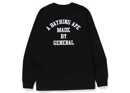 BAPE A Bathing Ape Lettered L/S Tee Black