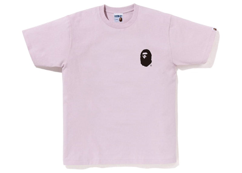BAPE A Bathing Ape Lettered Tee Purple