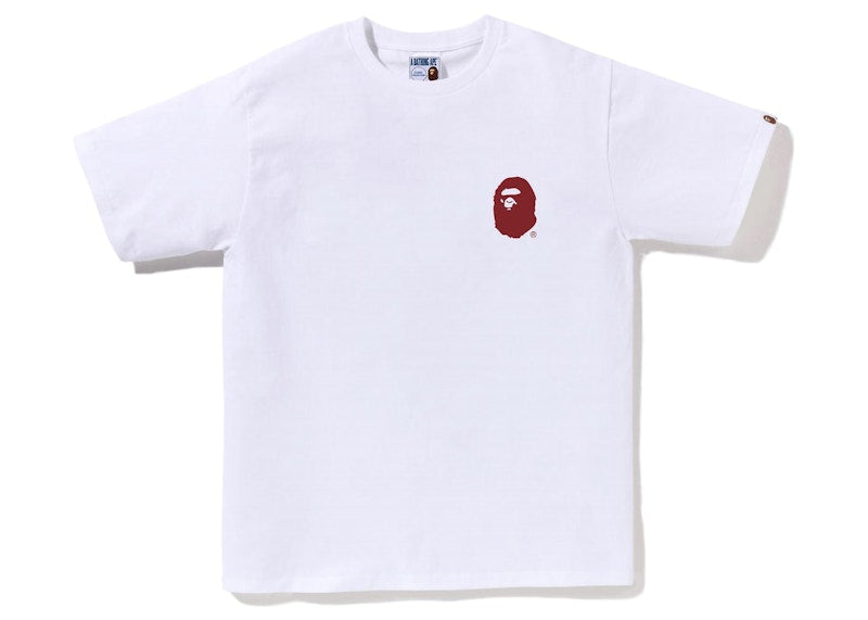 BAPE A Bathing Ape Lettered Tee White