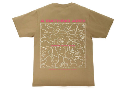 BAPE A Bathing Ape Line Camo Tee Beige