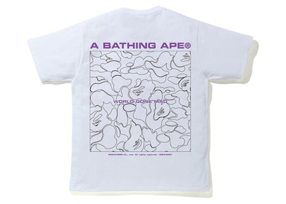 BAPE A Bathing Ape Line Camo Tee White