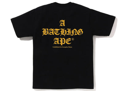 BAPE A Bathing Ape Logo Tee Black
