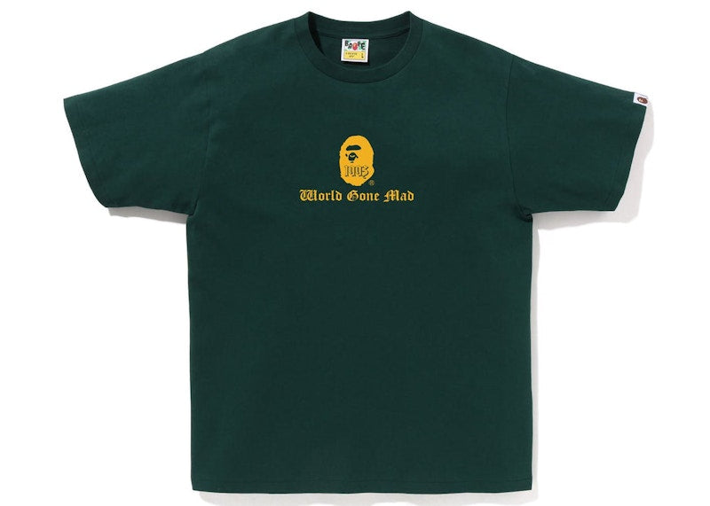 BAPE A Bathing Ape Logo Tee Green