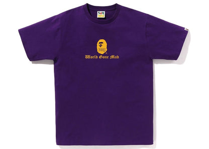 BAPE A Bathing Ape Logo Tee Purple